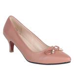 pink solid synthetic sandals