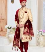 Multicolor embroidered fancy fabric indo-western-dresses