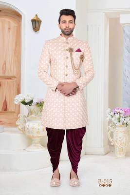 Multicolor embroidered fancy fabric indo-western-dresses 1