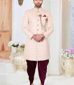 Multicolor embroidered fancy fabric indo-western-dresses