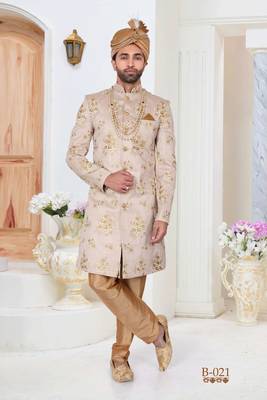 Multicolor embroidered fancy fabric indo-western-dresses 1