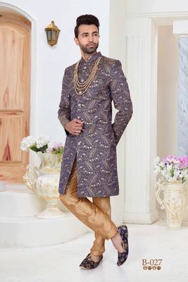 Multicolor embroidered fancy fabric indo-western-dresses 1