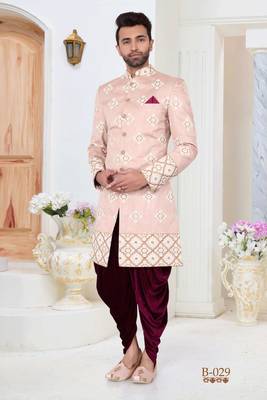 Multicolor embroidered fancy fabric indo-western-dresses 1