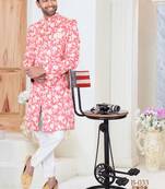 Multicolor embroidered fancy fabric indo-western-dresses