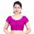 Pink Banglori Silk Princess Cut Padded Short Sleeves Readymade Saree Blouse
