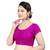 Pink Banglori Silk Princess Cut Padded Short Sleeves Readymade Saree Blouse