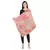 Orange & Multicolor Viscose Rayon Woven Design Abstract Geometric Shawl