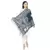 Navy & Multicolor Woolen Woven Design Paisley Shawl