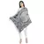 Navy & Multicolor Woolen Woven Design Paisley Shawl