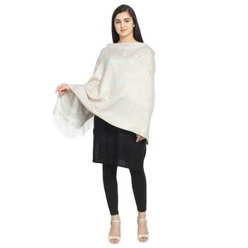 Pastel Multi Viscose Rayon Woven Design Floral Shawl 1
