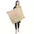 Beige Viscose Rayon Woven Design Striped Shawl