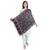 Black Navy & Multicolor Viscose Rayon Woven Design Floral Paisley Shawl