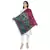 Black & Multicolor Viscose Rayon Woven Design Geometric Animal Print Reversible Shawl