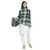 Navy Brown & Multicolor Viscose Rayon Woven Design Checkered scarf