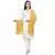 Mustard Viscose Rayon Solid Stole