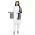 Black & Grey Viscose Rayon Woven Design Stole