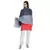 Navy & Light Blue Viscose Rayon Woven Design Colorblock Solid Stole