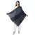 Navy Viscose Rayon Woven Design Striped Stole
