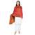 Rust/Orange Modal Solid Reversible Shawl