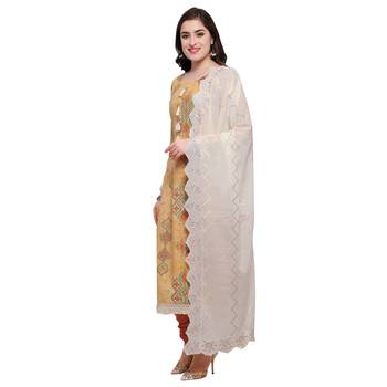 Mustard multi resham work cotton salwar 2