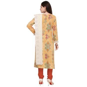 Mustard multi resham work cotton salwar 3