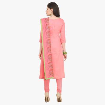 Pink multi resham work cotton salwar 3