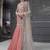 Peach Color Heavy Embroidered Net Pakistani Sharara Suit