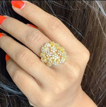 Gold diamond rings 1