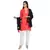 Black & Multicolor Viscose Rayon Solid scarf