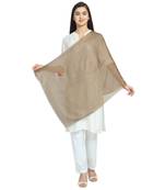 Brown Viscose Rayon Solid scarf