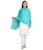 Mint Green Viscose Rayon Solid scarf