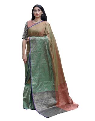 Multicolor woven tanchhoi saree with blouse 1