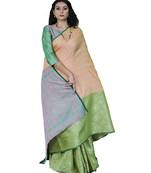 Multicolor woven tanchhoi saree with blouse