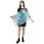 Blue & Multicolor Viscose Rayon Printed Floral Stole