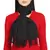 Black Cotton Woven Self Design Stole