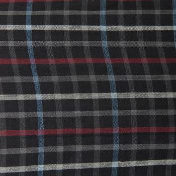 Black & Multicolor Viscose Rayon Woven Design Checkered Reversible scarf 5