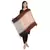 Rust & Brown Viscose Rayon Woven Design Paisley Striped Shawl