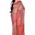 Peach Woman Cotton Silk Blend  Banarasi Saree
