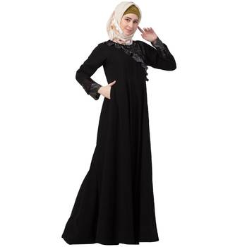 Premium Black Party Wear Abaya With Sequins Work 3