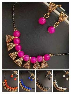 Pink Pearl Mangalsutra 1