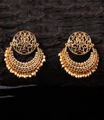 Gold Plated Beaded Handcrafted Chandbali