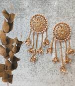 Gold Plated Stylish Pearl Jhumka Jhumki Traditional Earrings