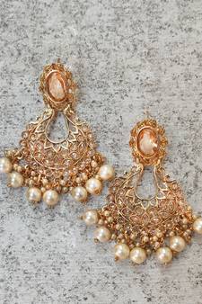 Gold-Plated Stone Dangle & Drop Earrings