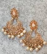 Gold-Plated Stone Dangle & Drop Earrings