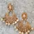 Gold-Plated Stone Dangle & Drop Earrings