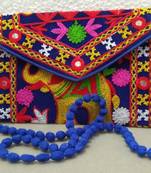 Thread Work Embroidery Clutch