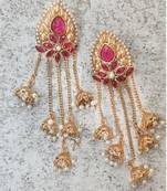 Gold Plated Stylish Pearl Jhumka Traditional Earrings