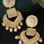 Gold Toned & Peach Coloured Classic Drop Earrings