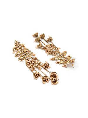 Gold-Toned Dome Shaped Jhumkas 4
