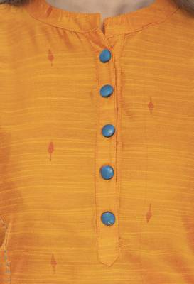 Womens Polly Silk Straight Kurta 4